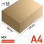 Lasersheets 10 x A4 3mm MDF | 210 x 297 mm | Fordelspakke | Til laserskæring, modelbygning, hobby, CNC, pyrografi