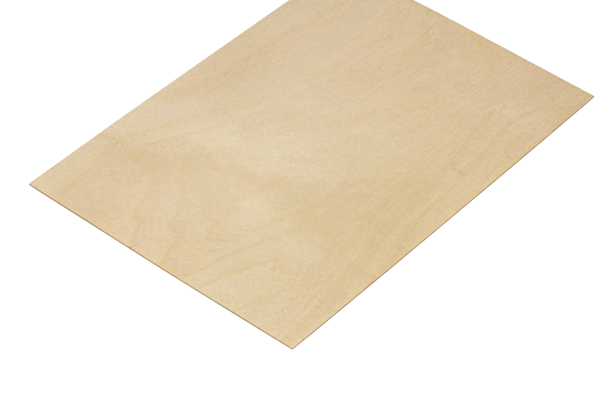 Lasersheets 10 x A4 1mm Birke krydsfiner | 210 x 297 mm | Fordelspakke | Til laserskæring, modelbygning, hobby, CNC, pyrografi