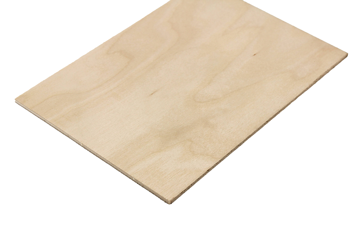 Lasersheets 10 x A4 3mm Birkekrydsfiner | 210 x 297 mm | Fordelspakke | Til laserskæring, modelbygning, hobby, CNC, pyrografi