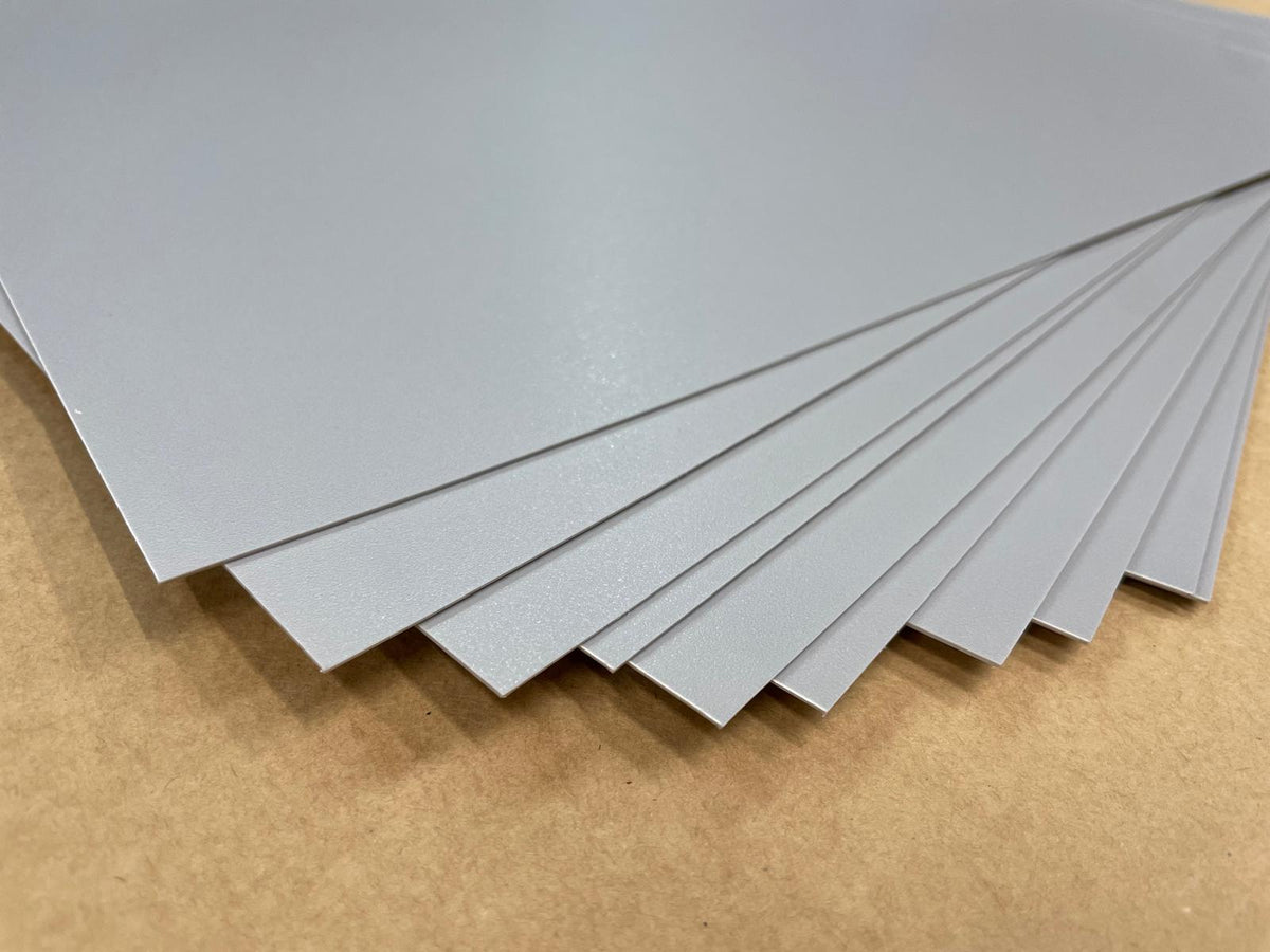 Pakke PP 0,8 mm grå, 10 plader à 61 x 37 cm