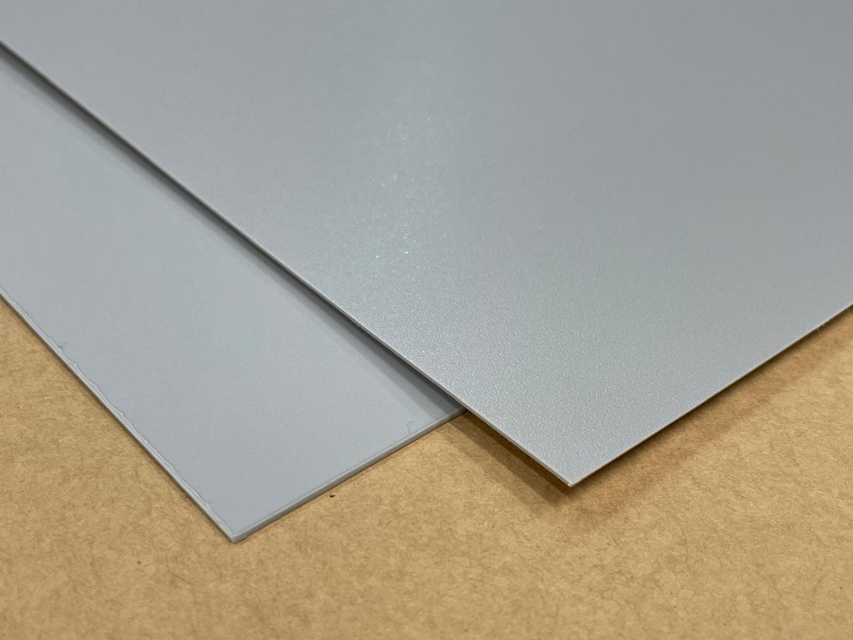 Pakke PP 0,8 mm grå, 10 plader à 61 x 37 cm